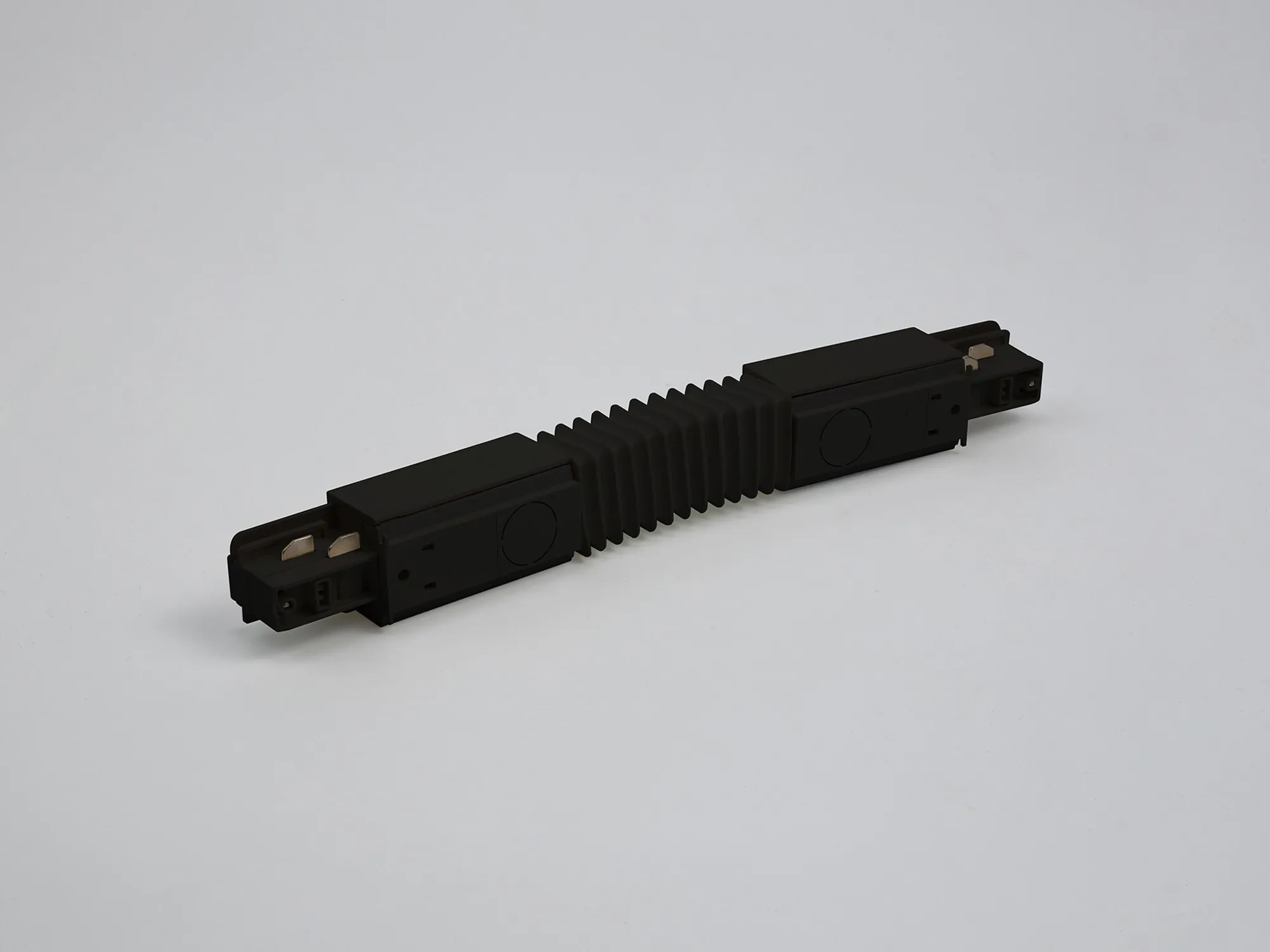 Flexible Coupler With Feeding Option 3 Circuit Surface Mounted Track With Data Bus 555 2 1211 2  Eutrac 3 Circuit Surface/DB-Black